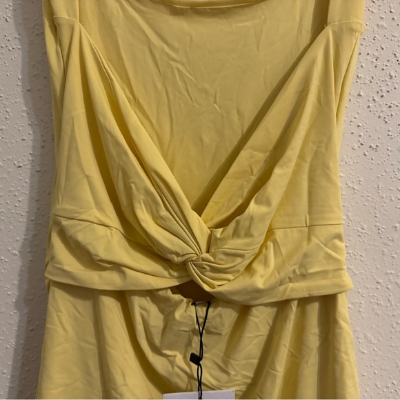 Princess Polly Kassanda Mini Dress in Butter Yellow - Size 6 - NWT - Picture 10 of 14